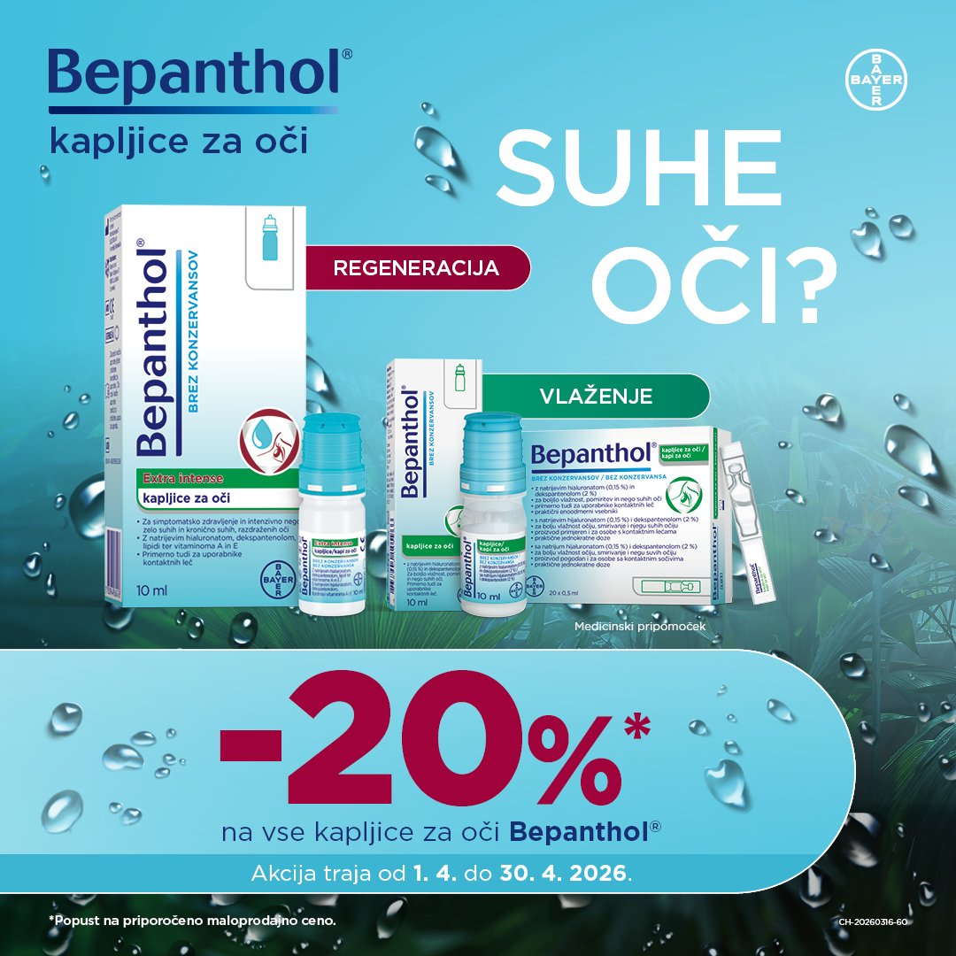 Bepanthol akcija kapljice za oči -20%